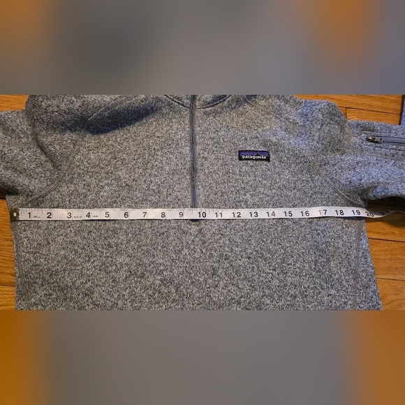 Patagonia Women's L Gray Better Sweater 1/4 Zip Fleece Pullover - Picture 8 of 9